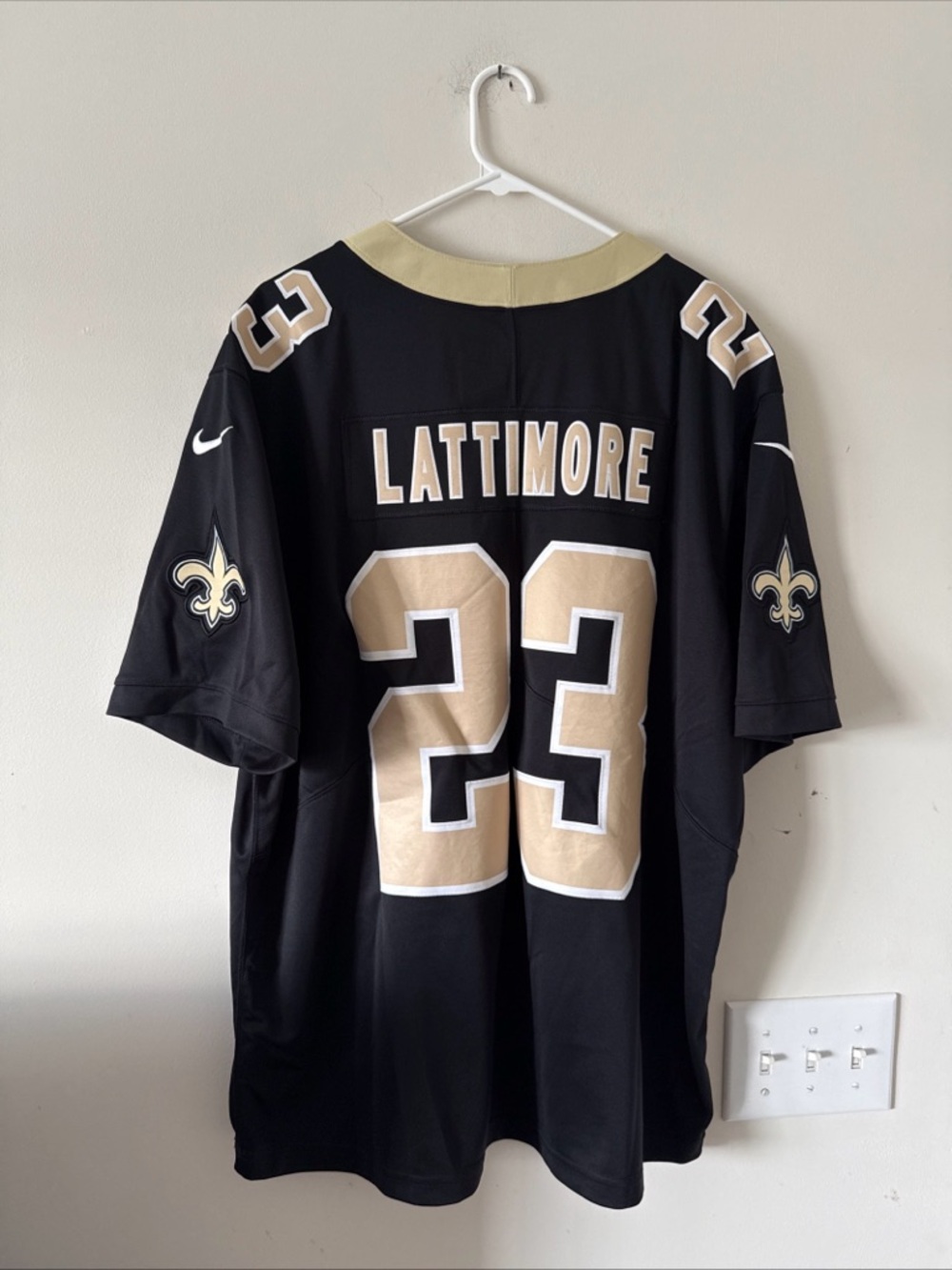 Men’s Nike Marshon Lattimore #23 NO Saints Vapor Limited NFL Jersey Sz 2XL RARE - Picture 6 of 6
